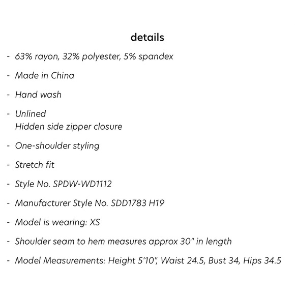 New SUPERDOWN Rockie One Shoulder Dress Navy Blue Ponte Knit Revolve Stretch - Picture 13 of 14